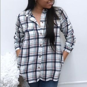 Madewell Button down flannel shirt Size XS